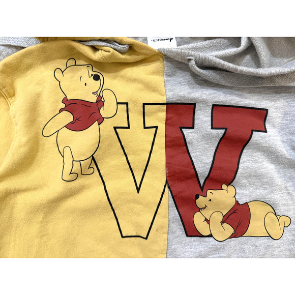 Disney Winnie The Pooh Hoodie Youth Large 11/13 Pullover Cartoon Bear Y2K Rare - Picture 2 of 7
